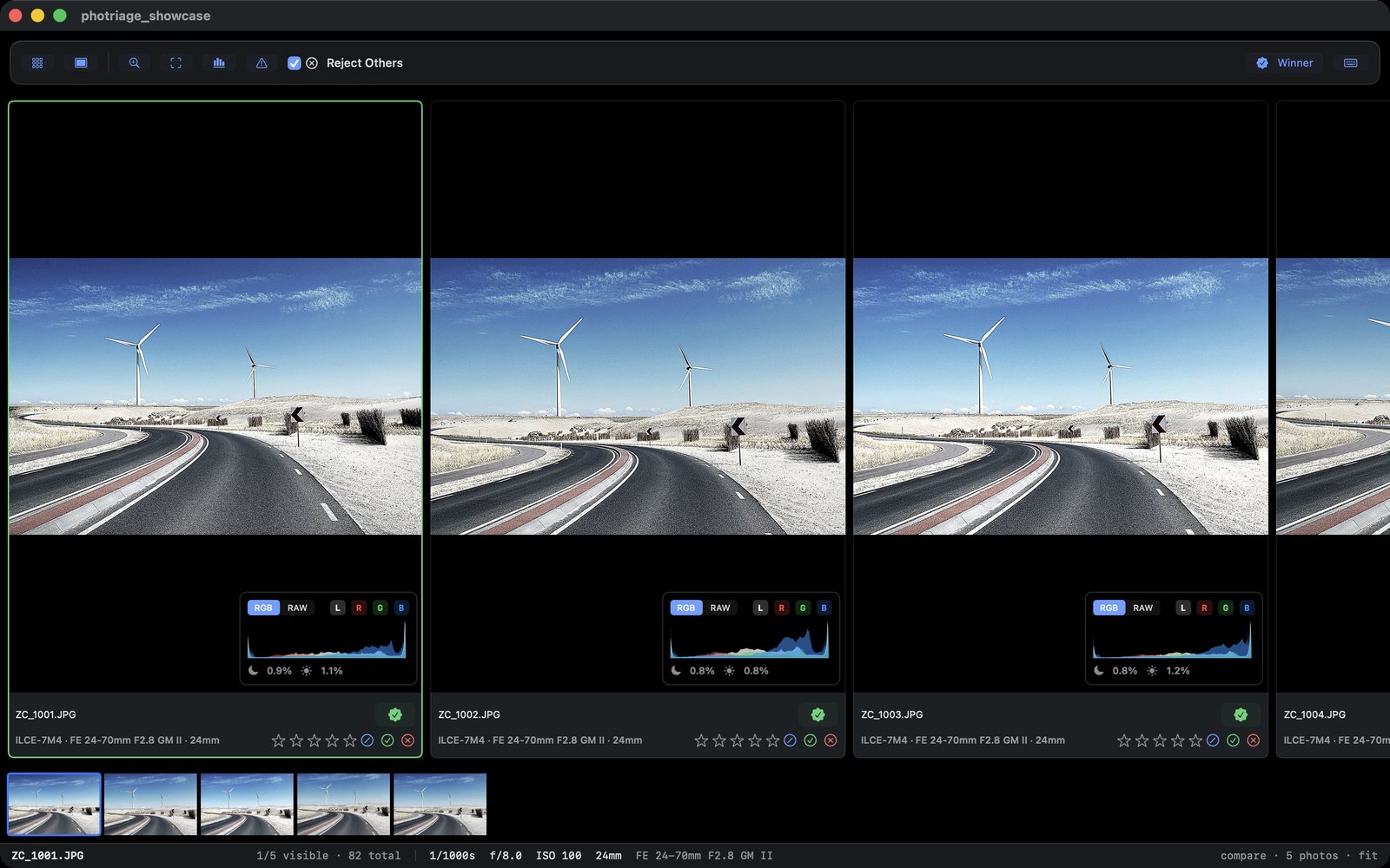 Compare view